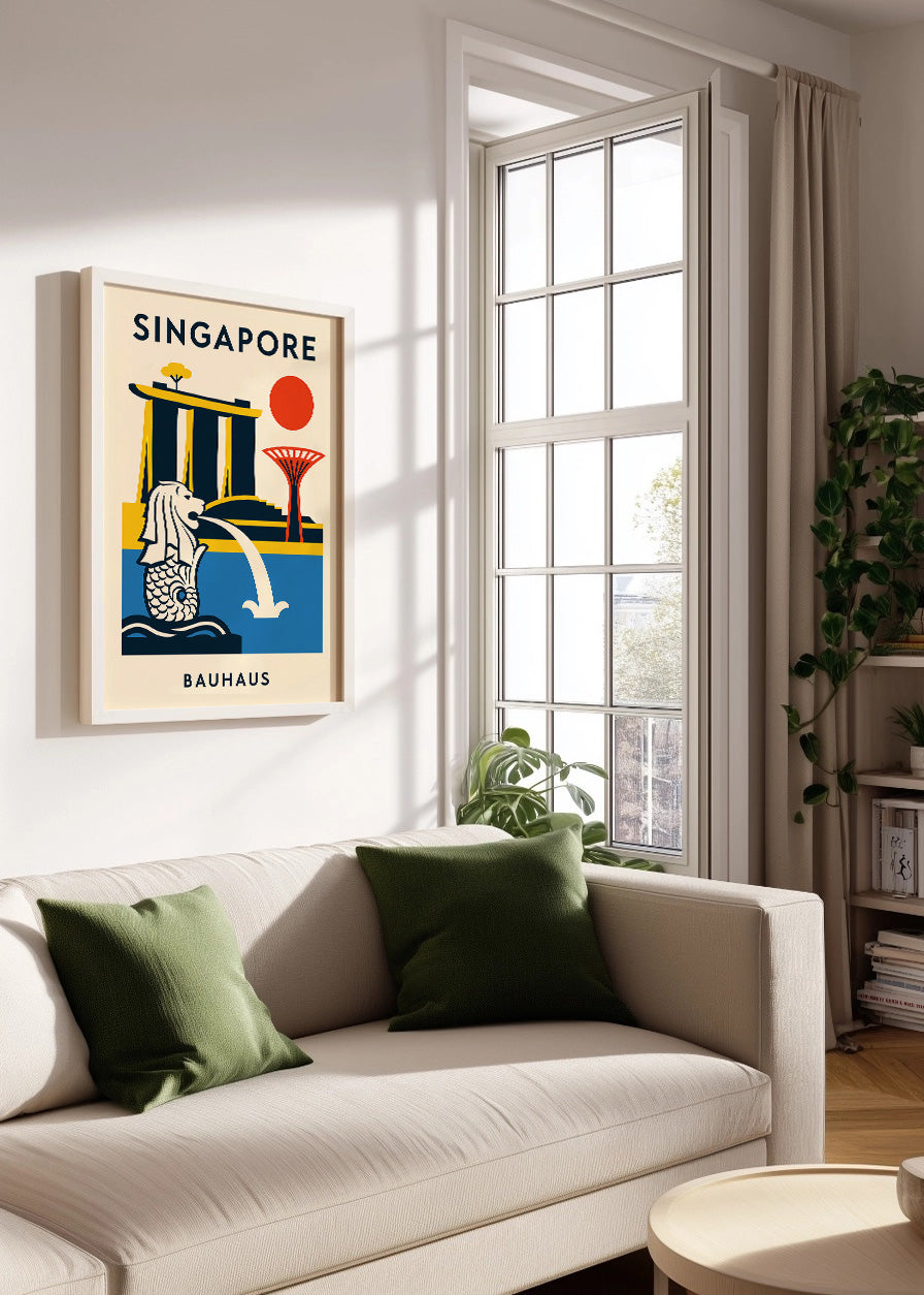 Cuadro Singapore Poster Bauhaus