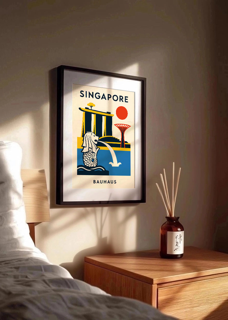 Cuadro Singapore Poster Bauhaus