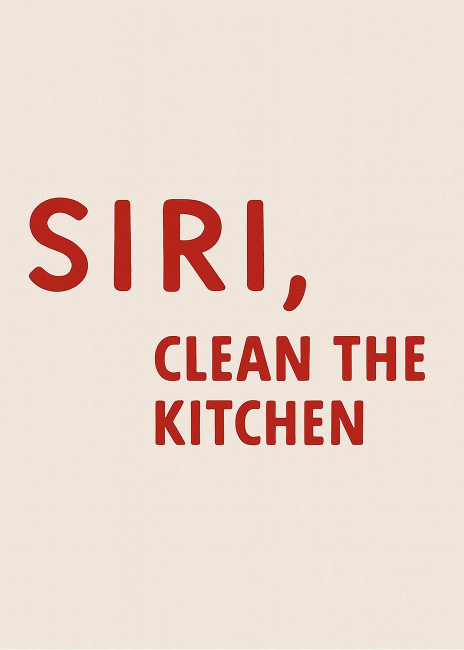 Cuadro Siri clean the jitchen