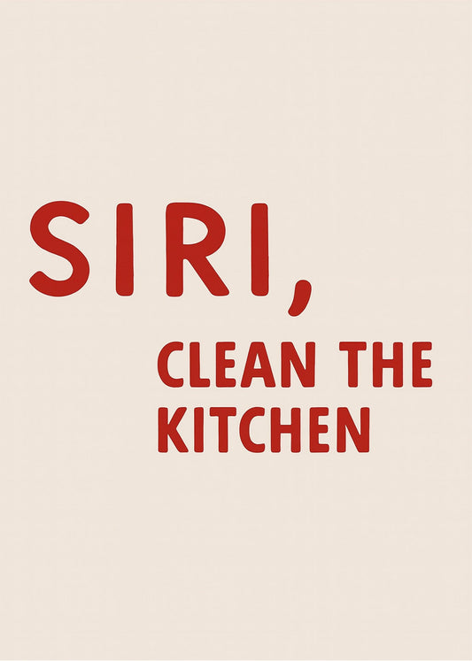 Cuadro Siri clean the jitchen