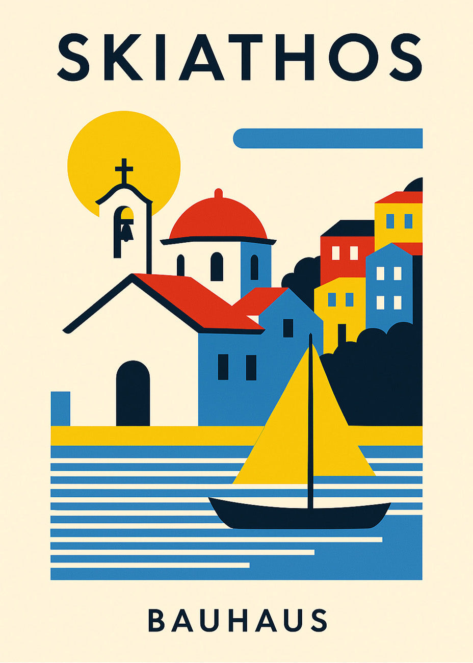 Cuadro Skiathos Poster Bauhaus