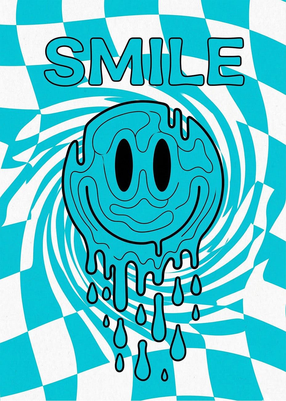 Cuadro Smile azul