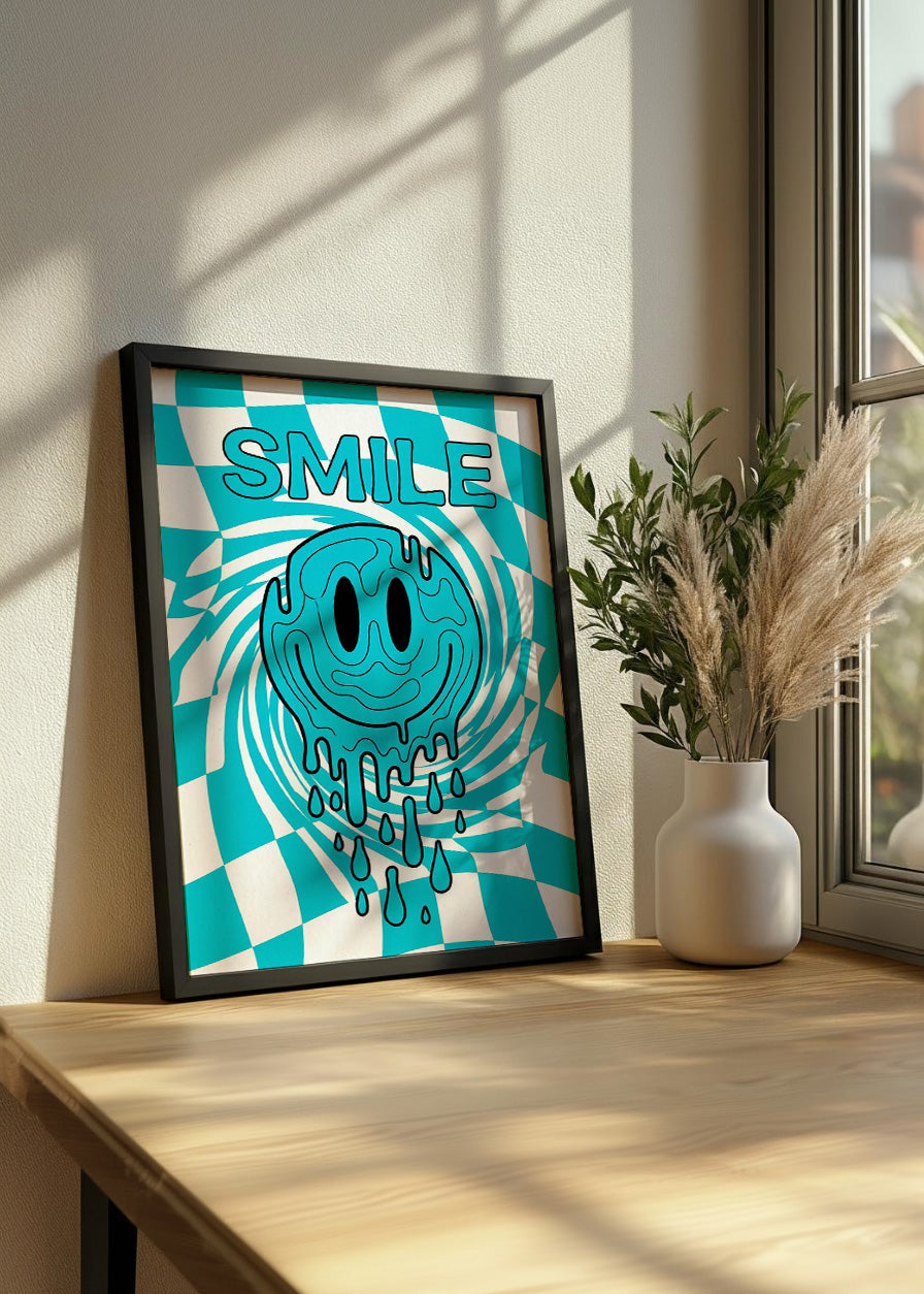 Cuadro Smile azul