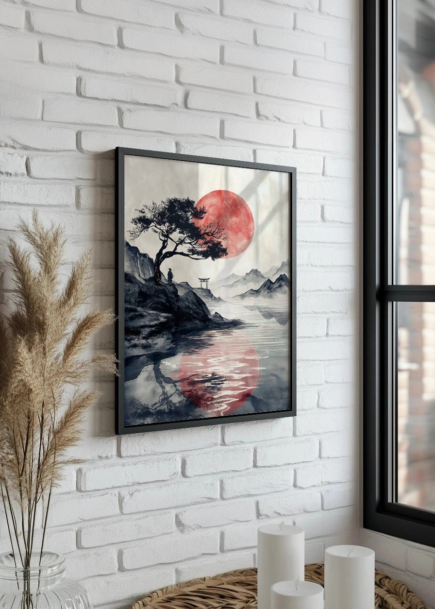 Cuadro Sol naciente de japón