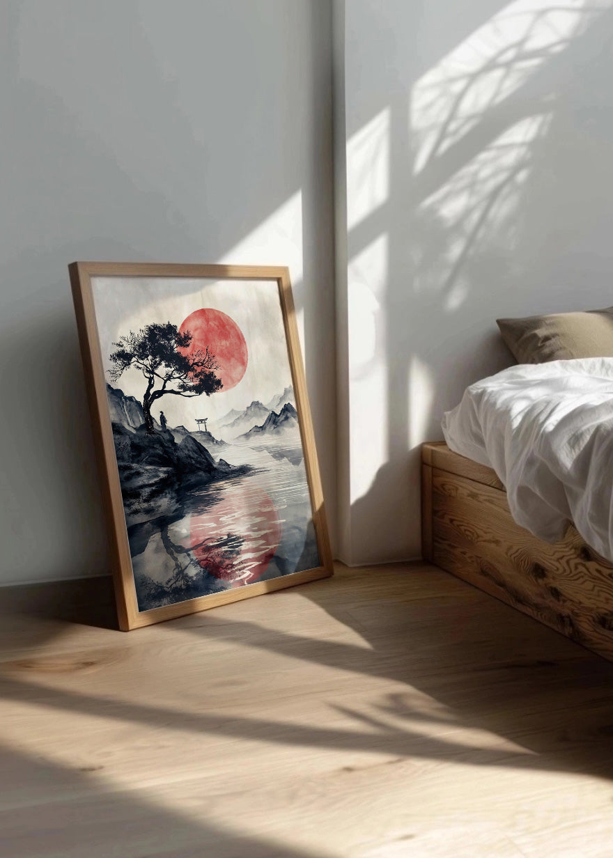 Cuadro Sol naciente de japón