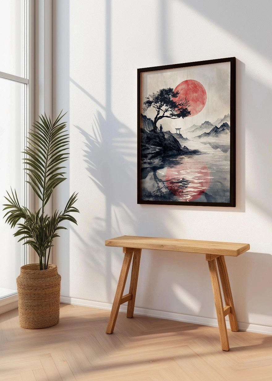 Cuadro Sol naciente de japón