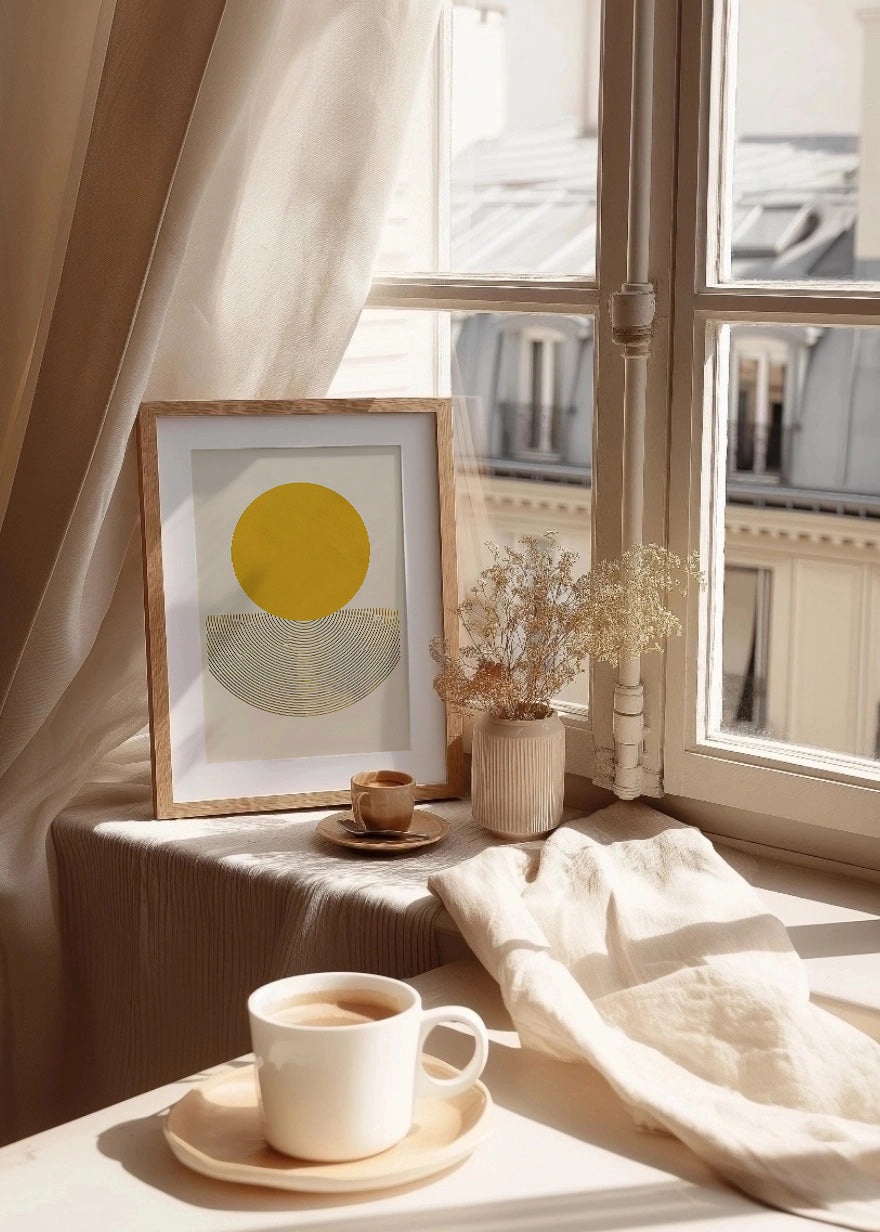 Cuadro ​Sol naciente minimalista