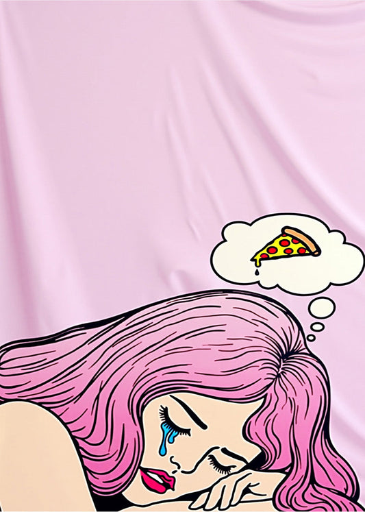 Cuadro Soñando con pizza