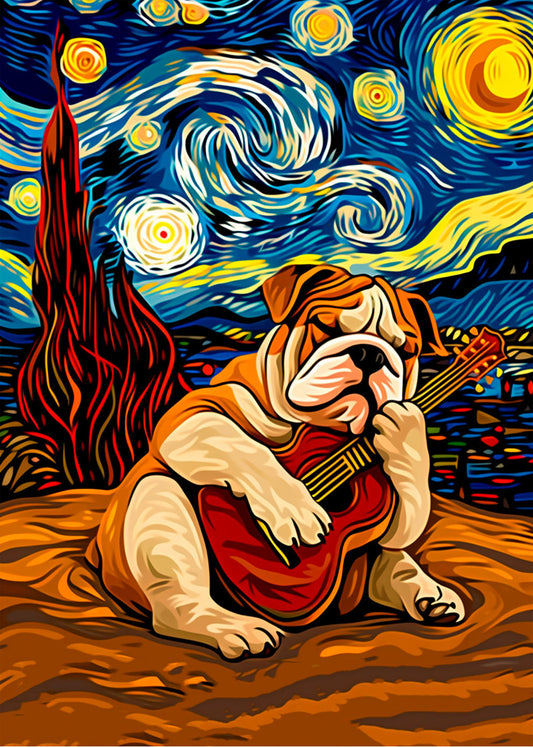 Cuadro ​Starry Night perruno