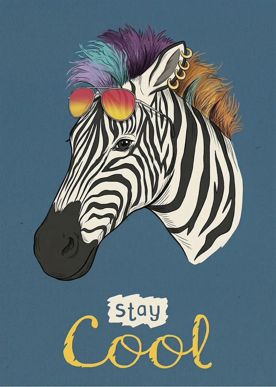 Cuadro Stay cool cebra