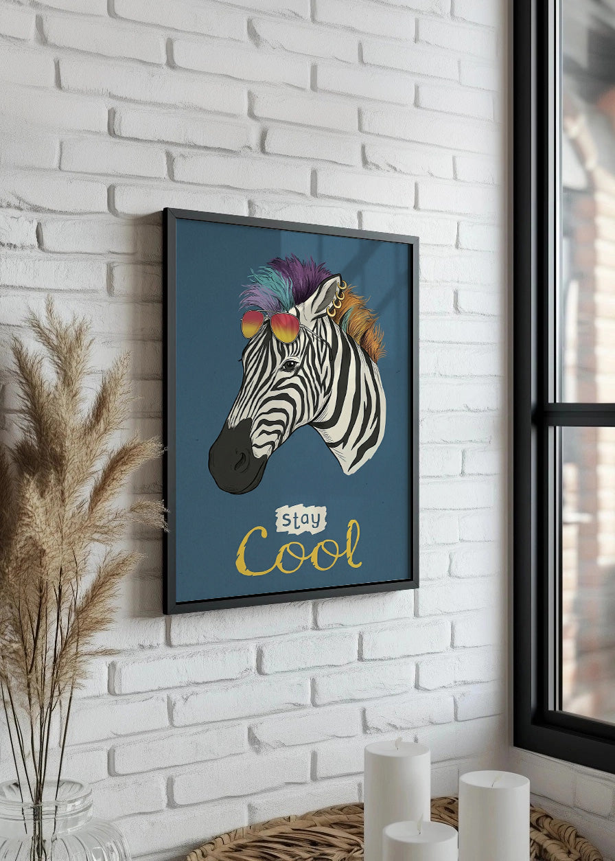 Cuadro Stay cool cebra