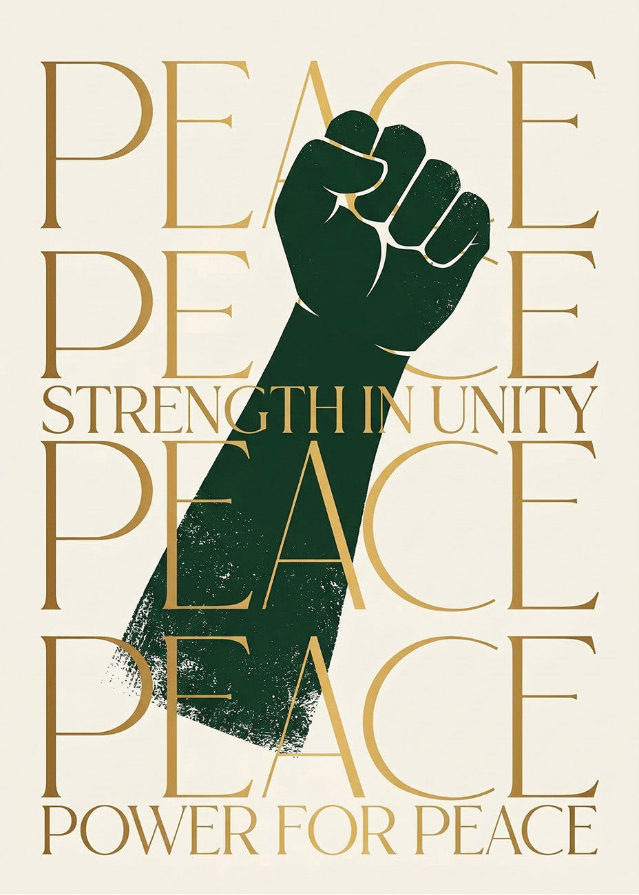 Cuadro Strengyh in unity power for peace