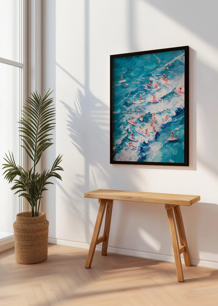 Cuadro Surfistas en el las olas