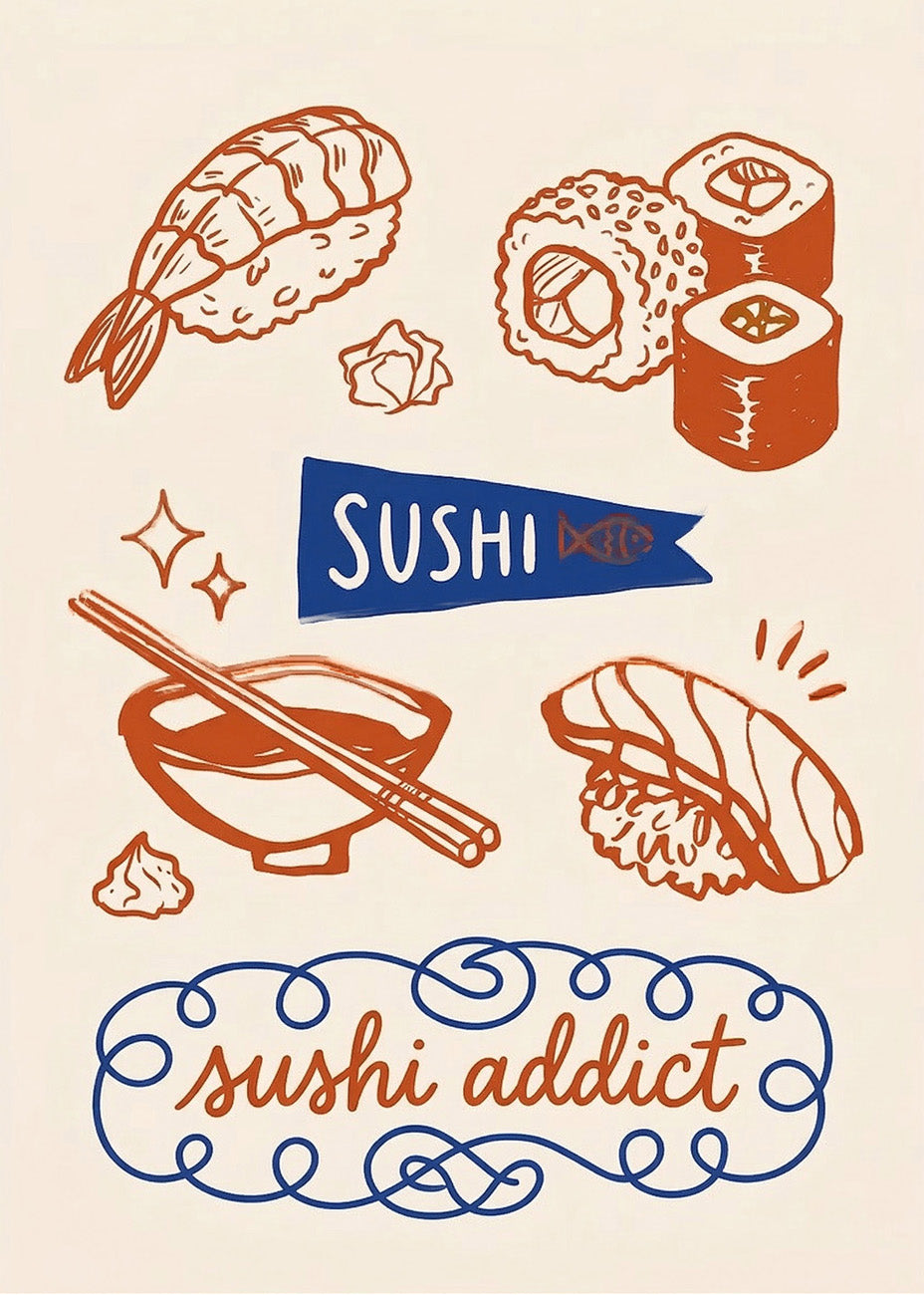 Cuadro Sushi addict - Decoración de cocina