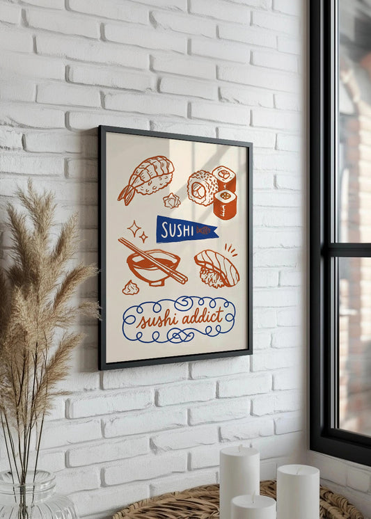 Cuadro Sushi addict - Decoración de cocina
