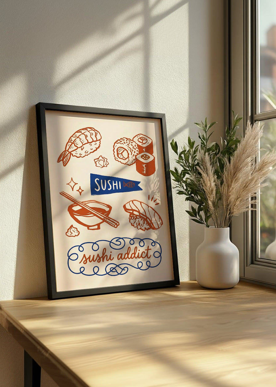 Cuadro Sushi addict - Decoración de cocina