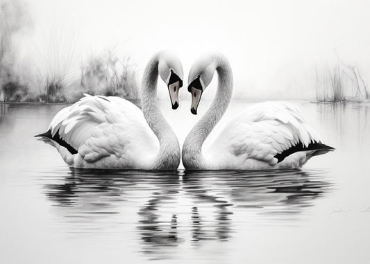 Cuadro ​Swan love