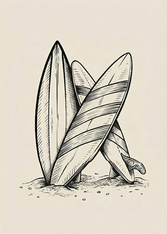 Cuadro Tablas de surf - Arte sencillo