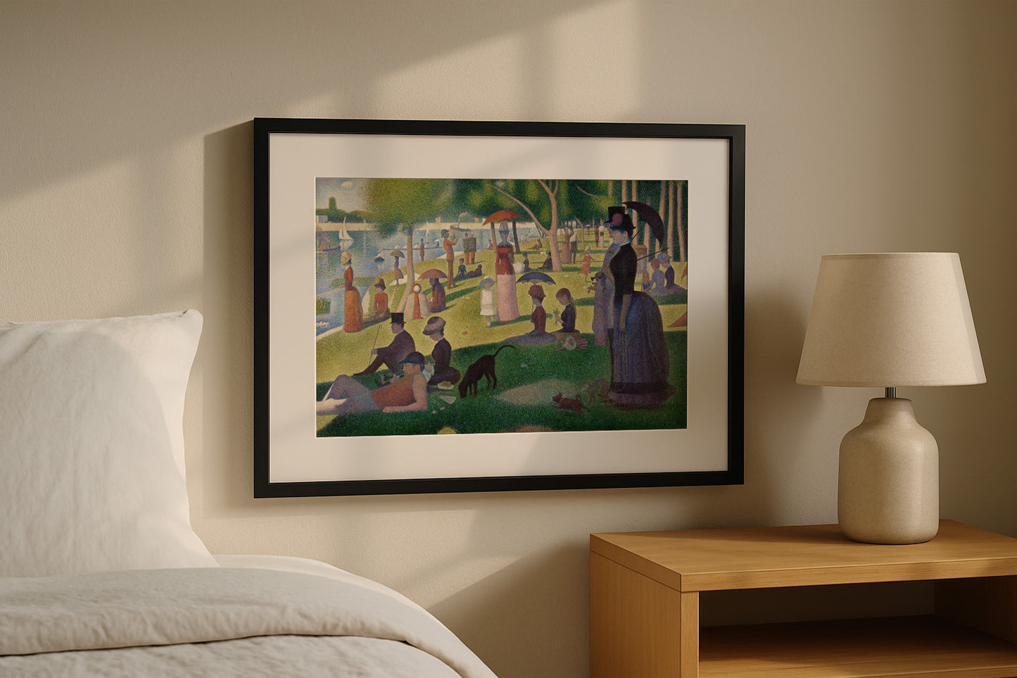 Cuadro de ​Tarde de domingo en la isla de la Grande Jatte (Seurat) - Fine Artic