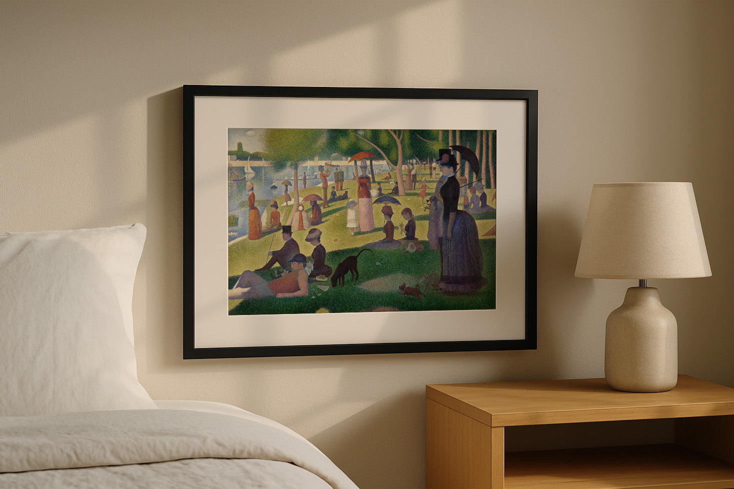 Cuadro de ​Tarde de domingo en la isla de la Grande Jatte (Seurat) - Fine Artic