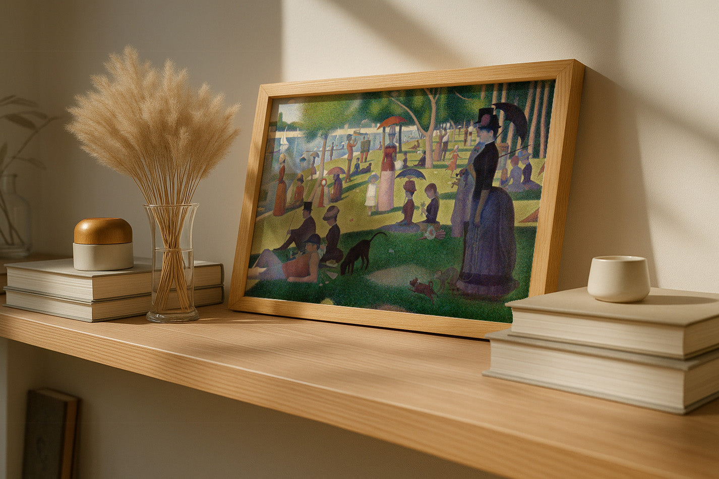 Cuadro de ​Tarde de domingo en la isla de la Grande Jatte (Seurat) - Fine Artic