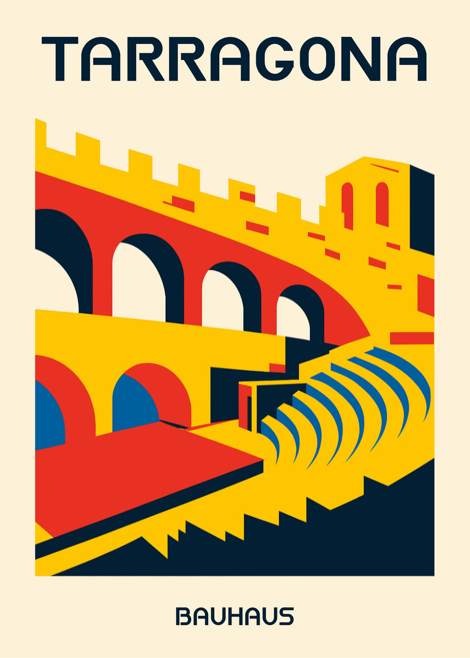 Cuadro Tarragona Poster Bauhaus