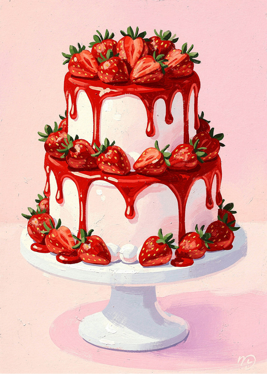 Cuadro Tarta de fresas