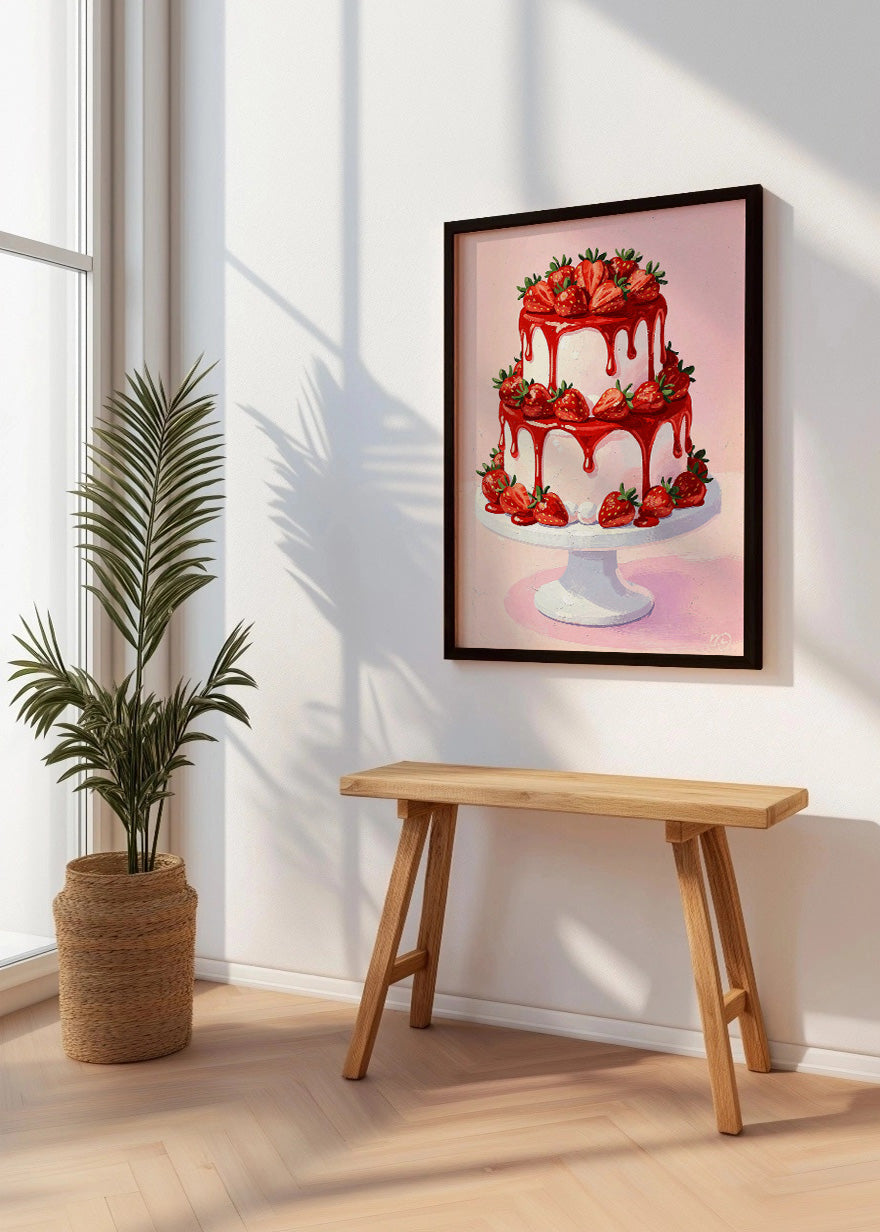 Cuadro Tarta de fresas