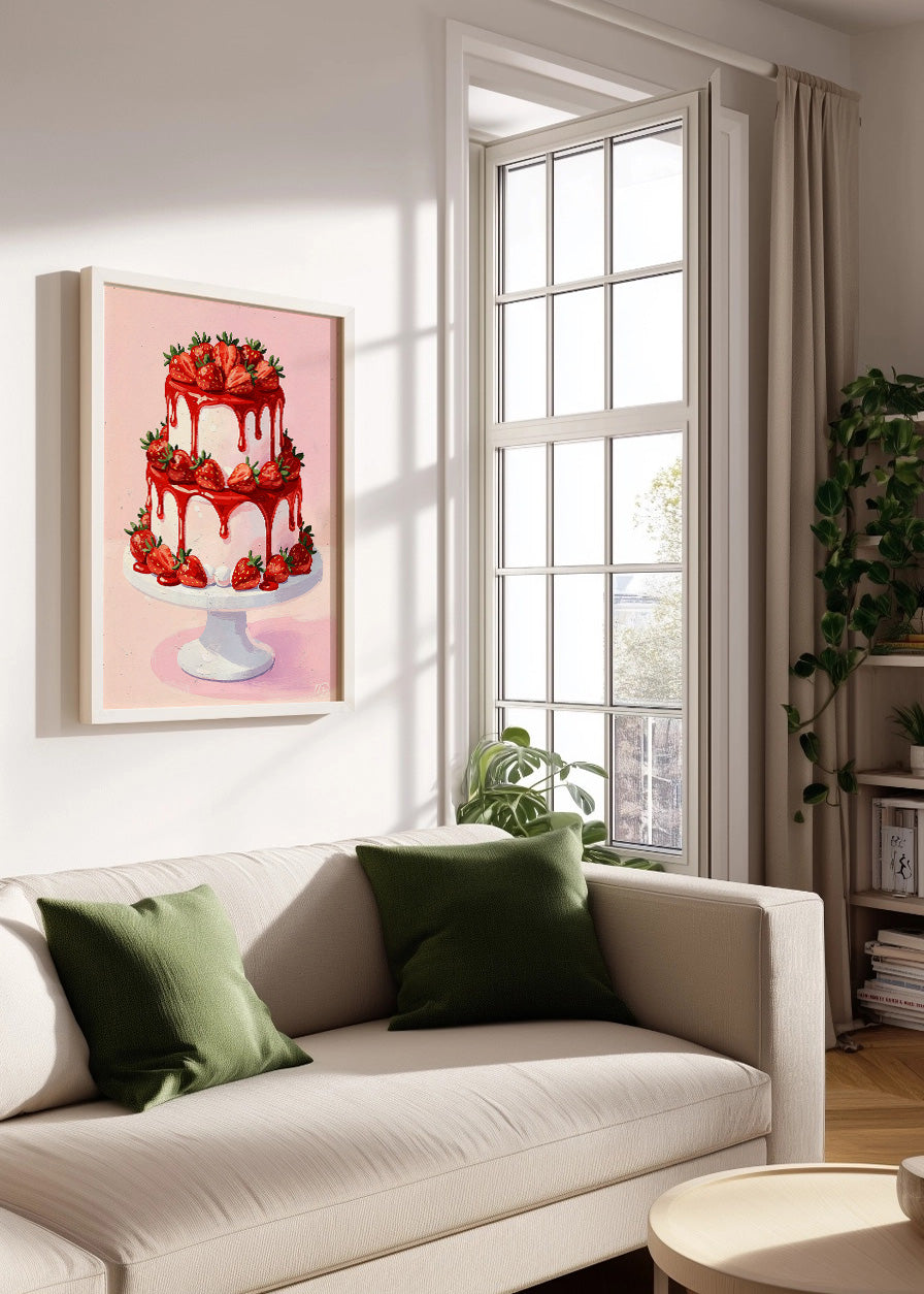 Cuadro Tarta de fresas