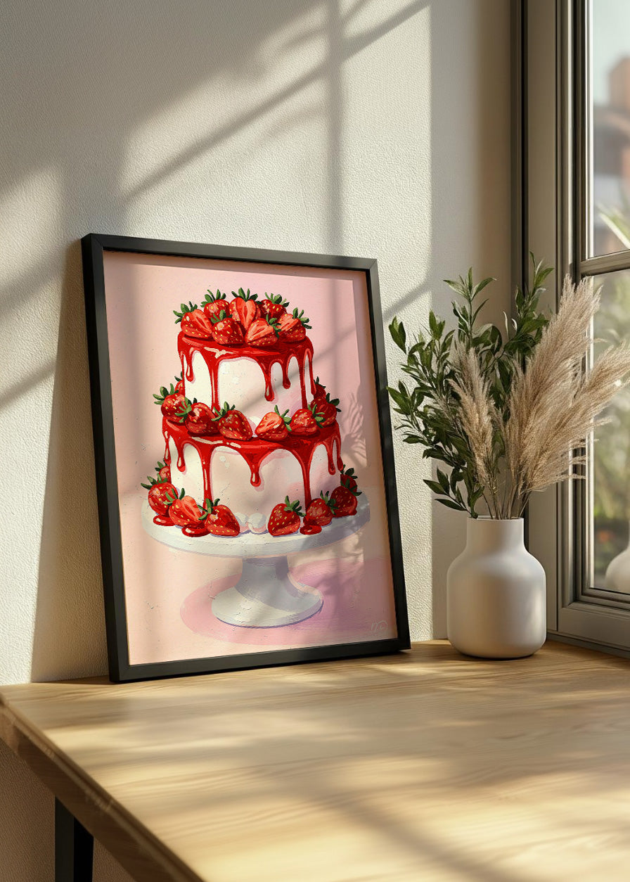 Cuadro Tarta de fresas