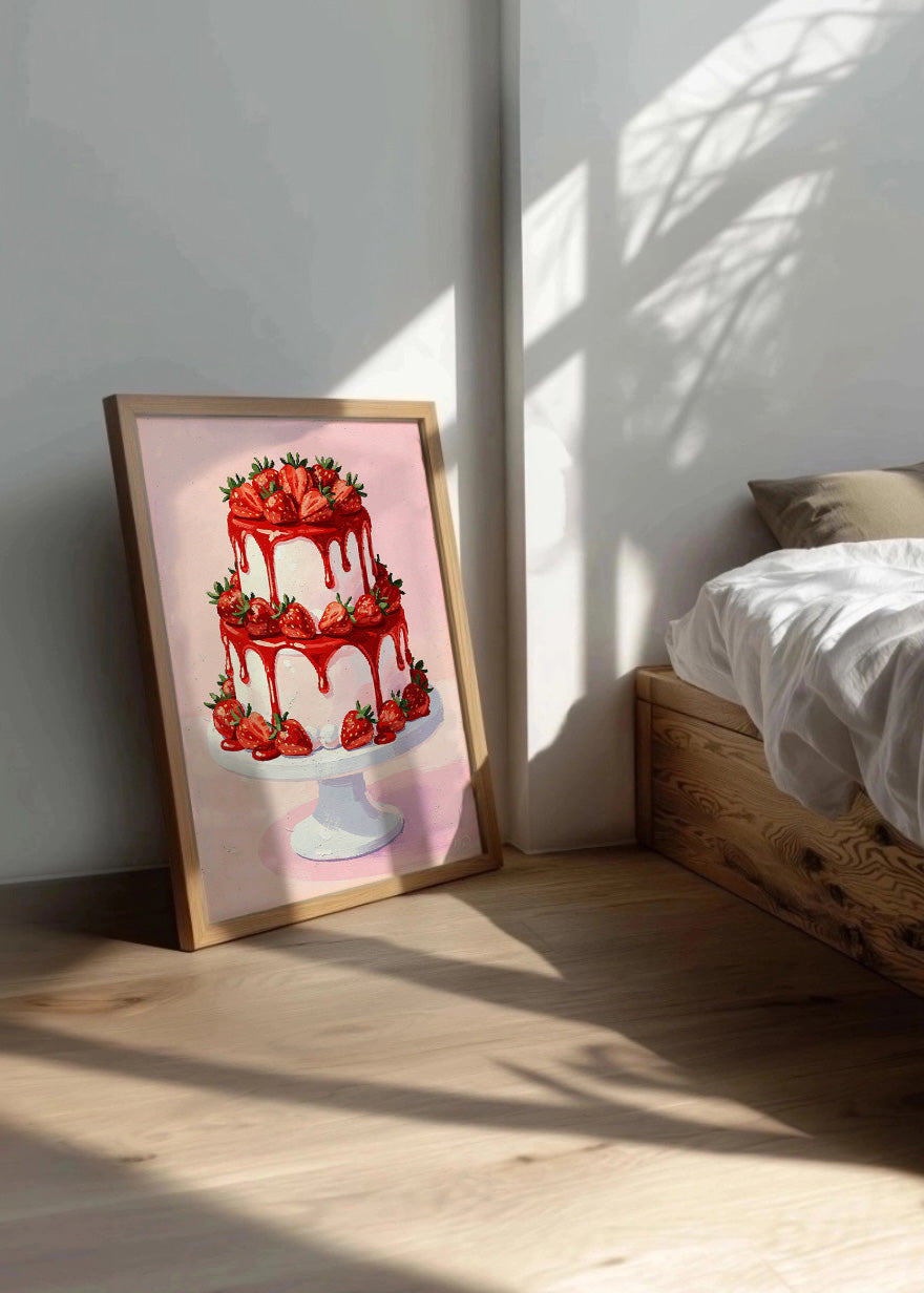 Cuadro Tarta de fresas