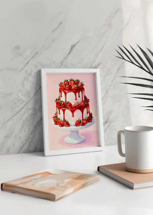 Cuadro Tarta de fresas