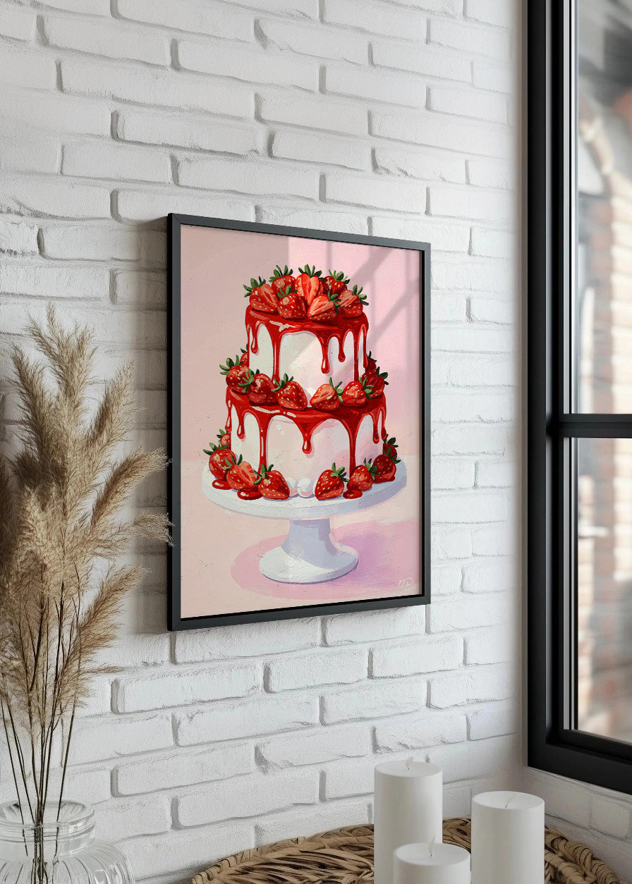 Cuadro Tarta de fresas
