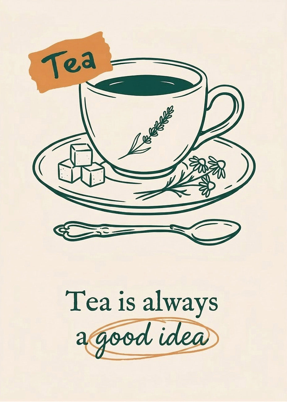 Cuadro Tea is a always a good idea - Decoración de cocina