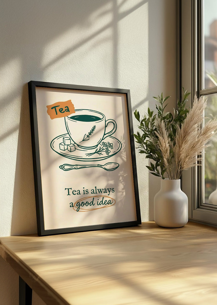 Cuadro Tea is a always a good idea - Decoración de cocina