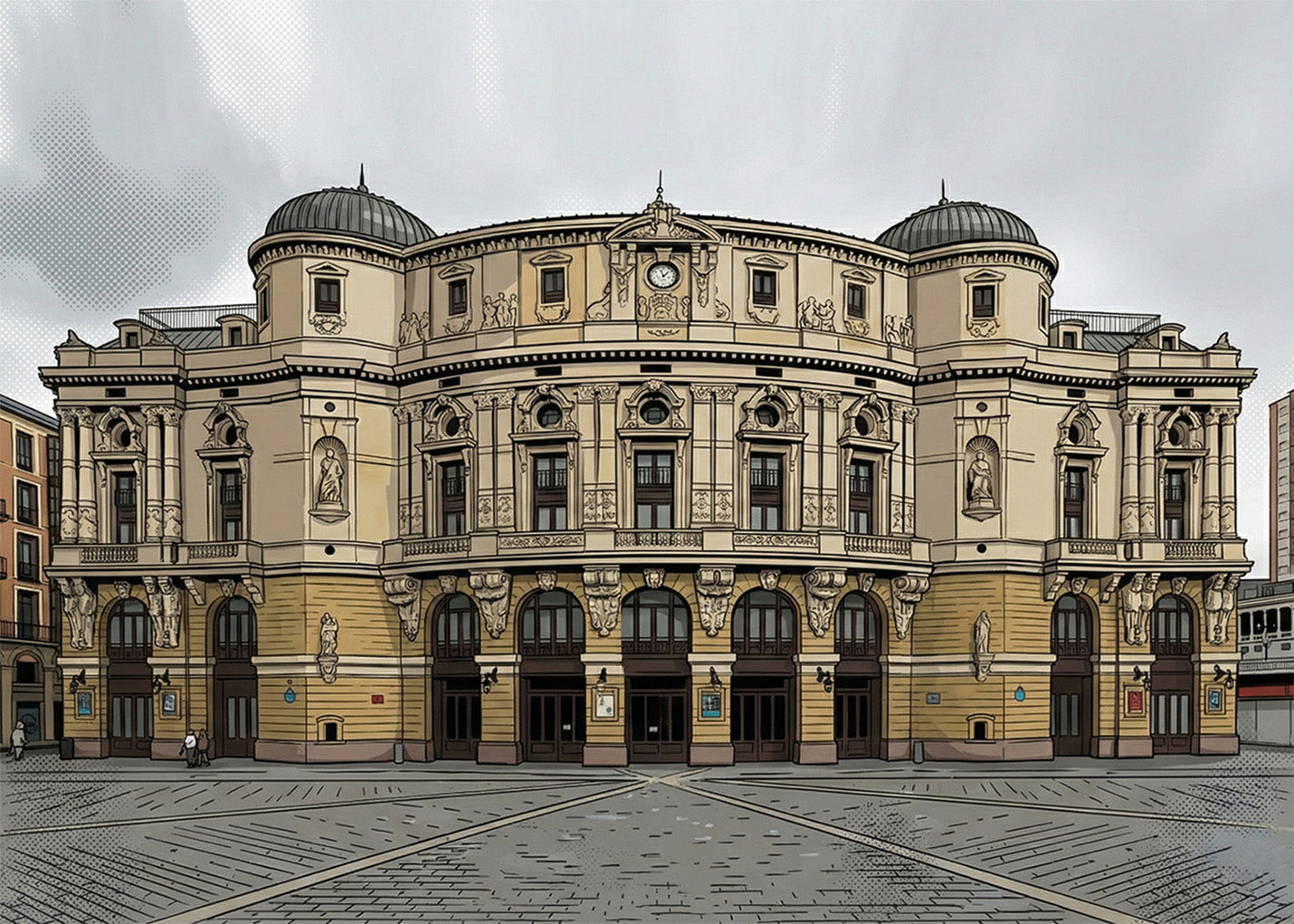 Cuadro Teatro Arriaga - Cómic