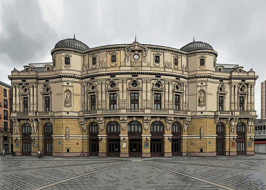 Cuadro Teatro Arriaga - Cómic