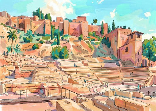 Cuadro Teatro romano de Málaga - Soft