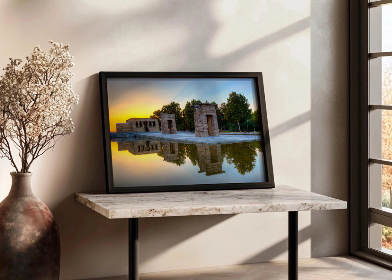 Cuadro Templo de Debod (CC BY-SA 2.0 por jiuguangw)