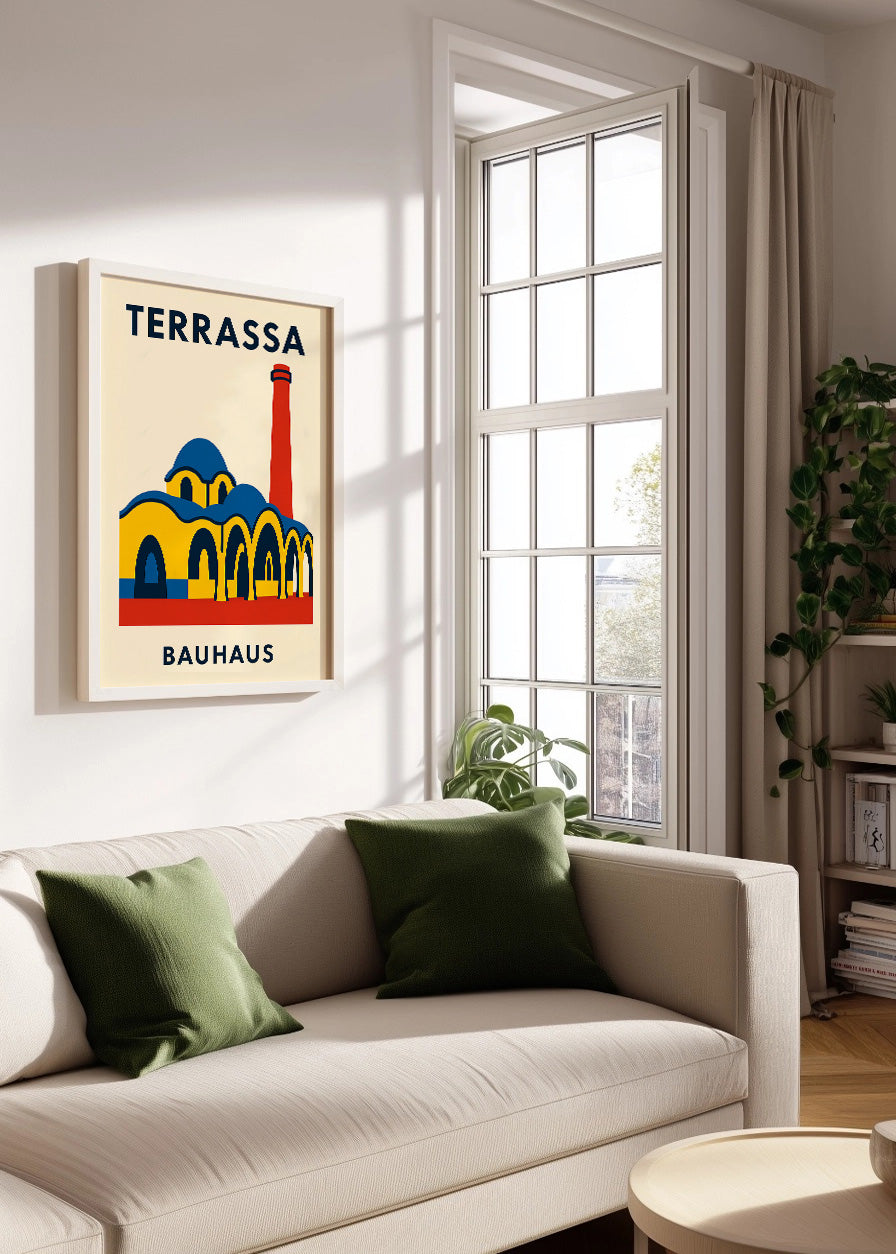 Cuadro Terrassa Poster Bauhaus