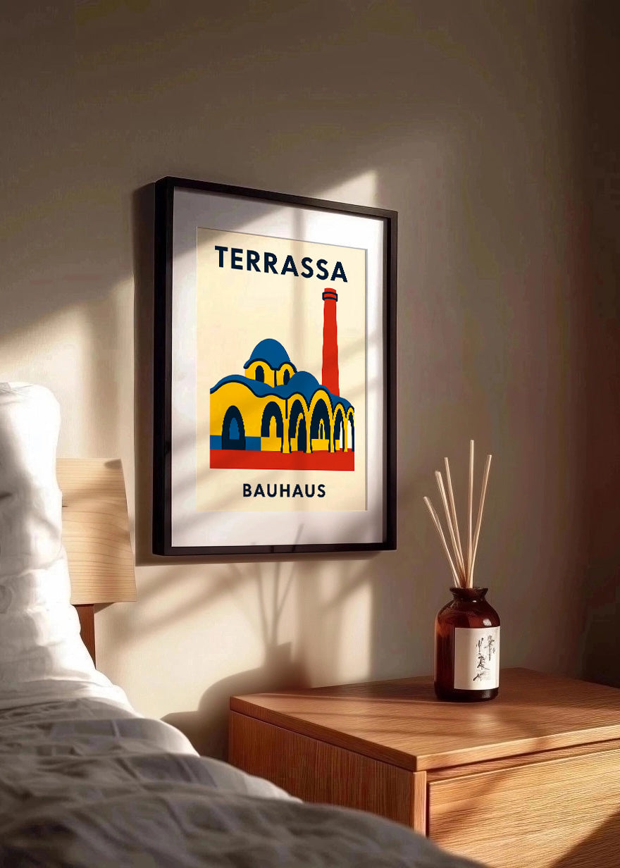 Cuadro Terrassa Poster Bauhaus