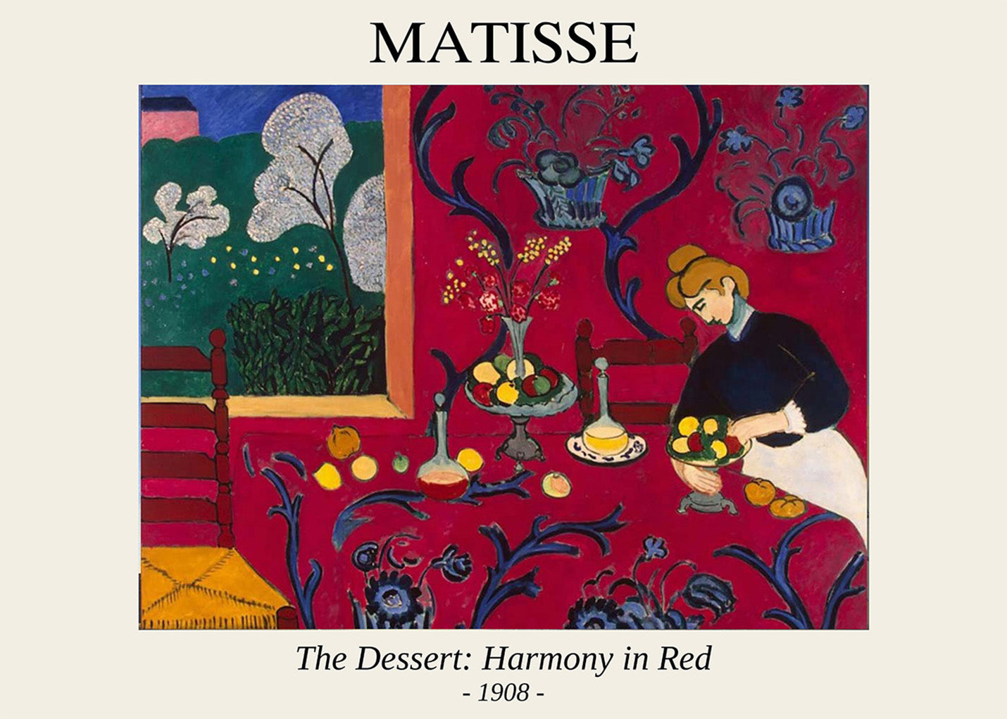 Die Dessert-Harmonie in Rot (Matisse)