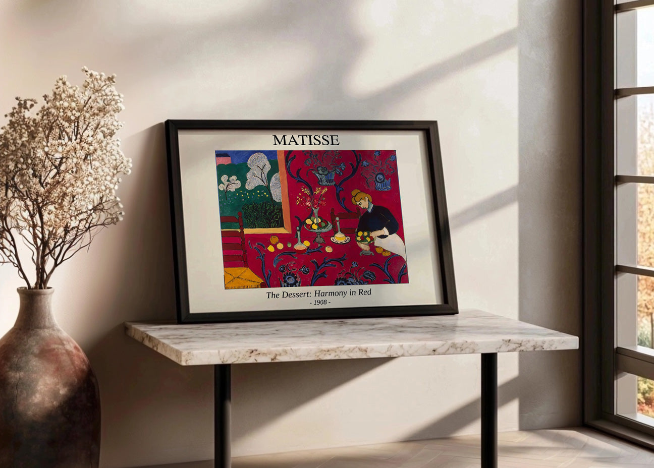 Die Dessert-Harmonie in Rot (Matisse)