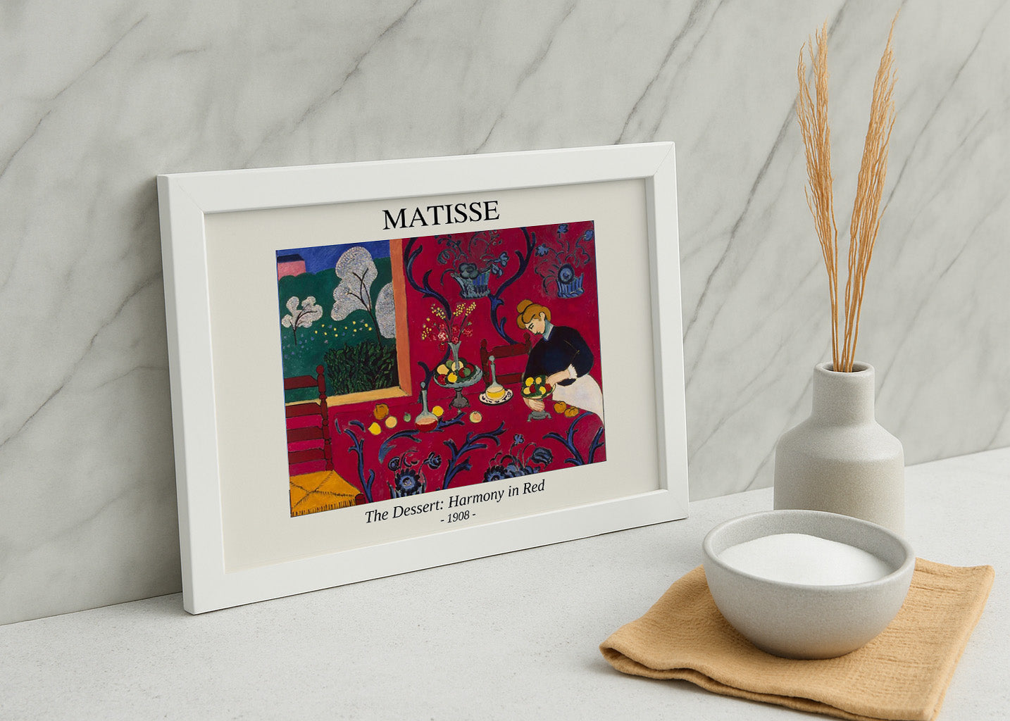 Die Dessert-Harmonie in Rot (Matisse)