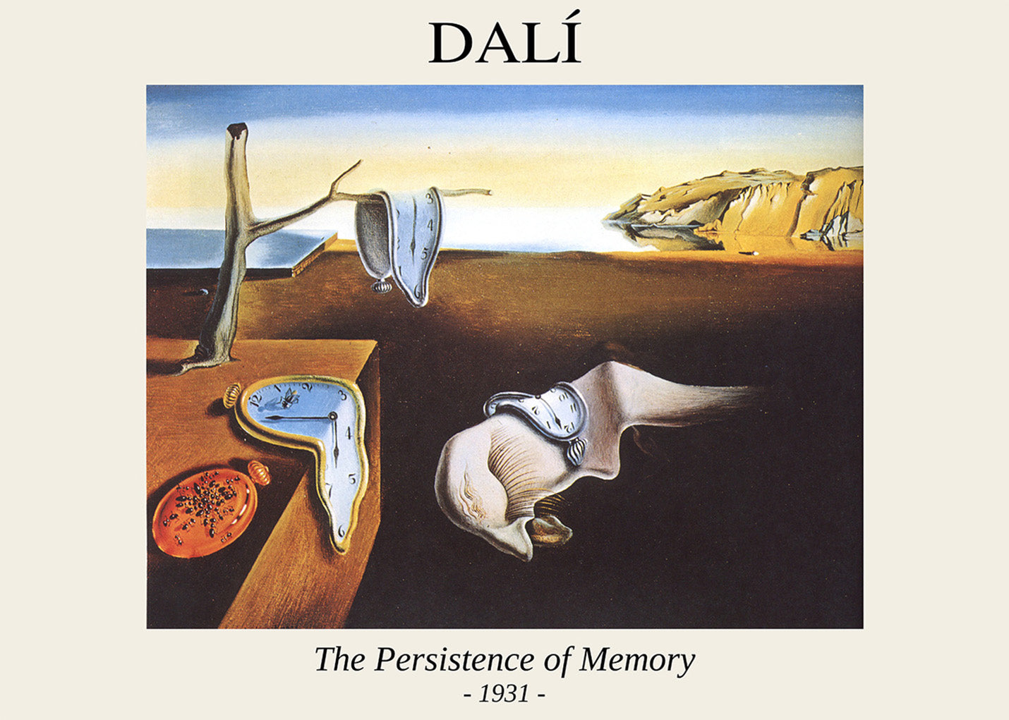 Cuadro The Persistence of Memory (Dalí)
