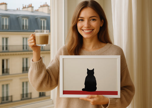 Cuadro ​Thinking cat