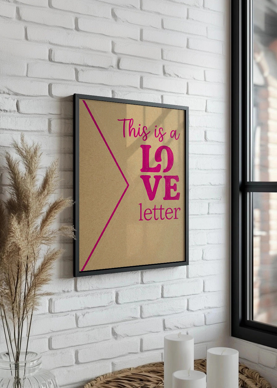 Cuadro This is a love letter