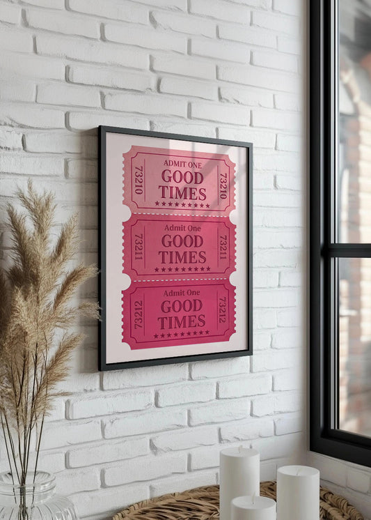 Cuadro Ticket de good times