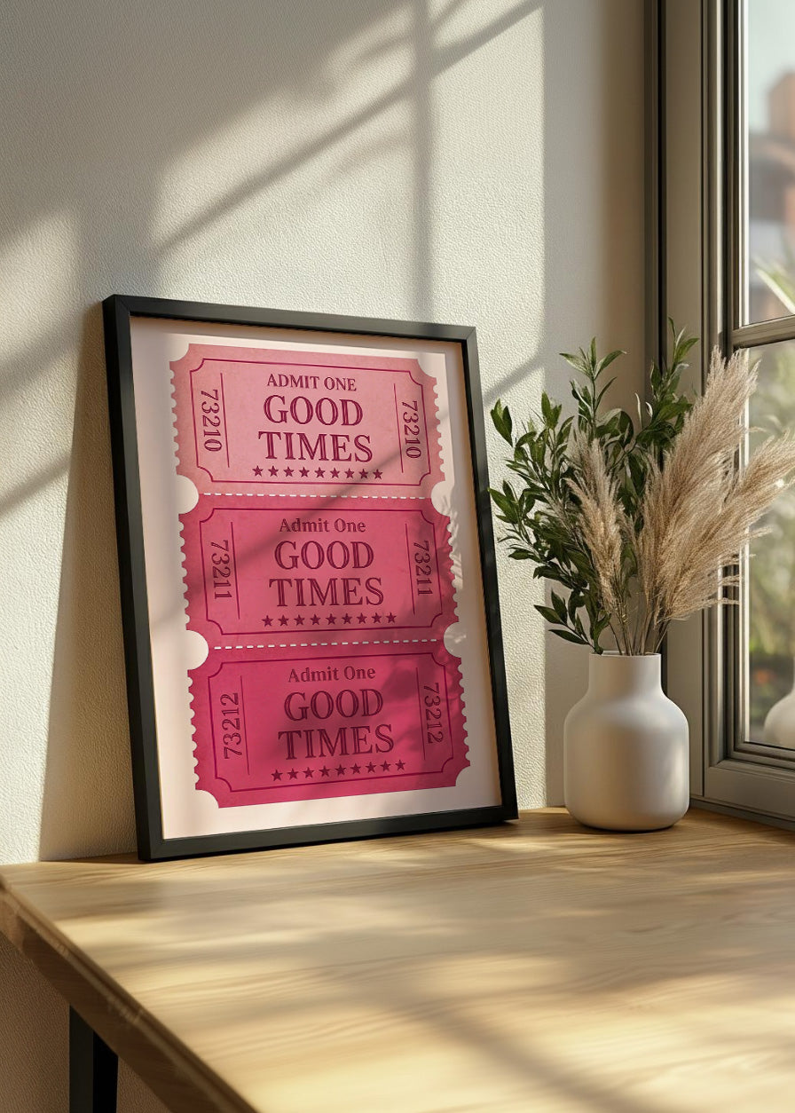 Cuadro Ticket de good times