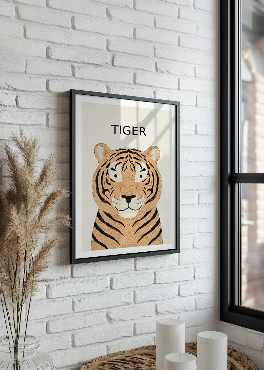 Cuadro Tiger - Estilo infantil